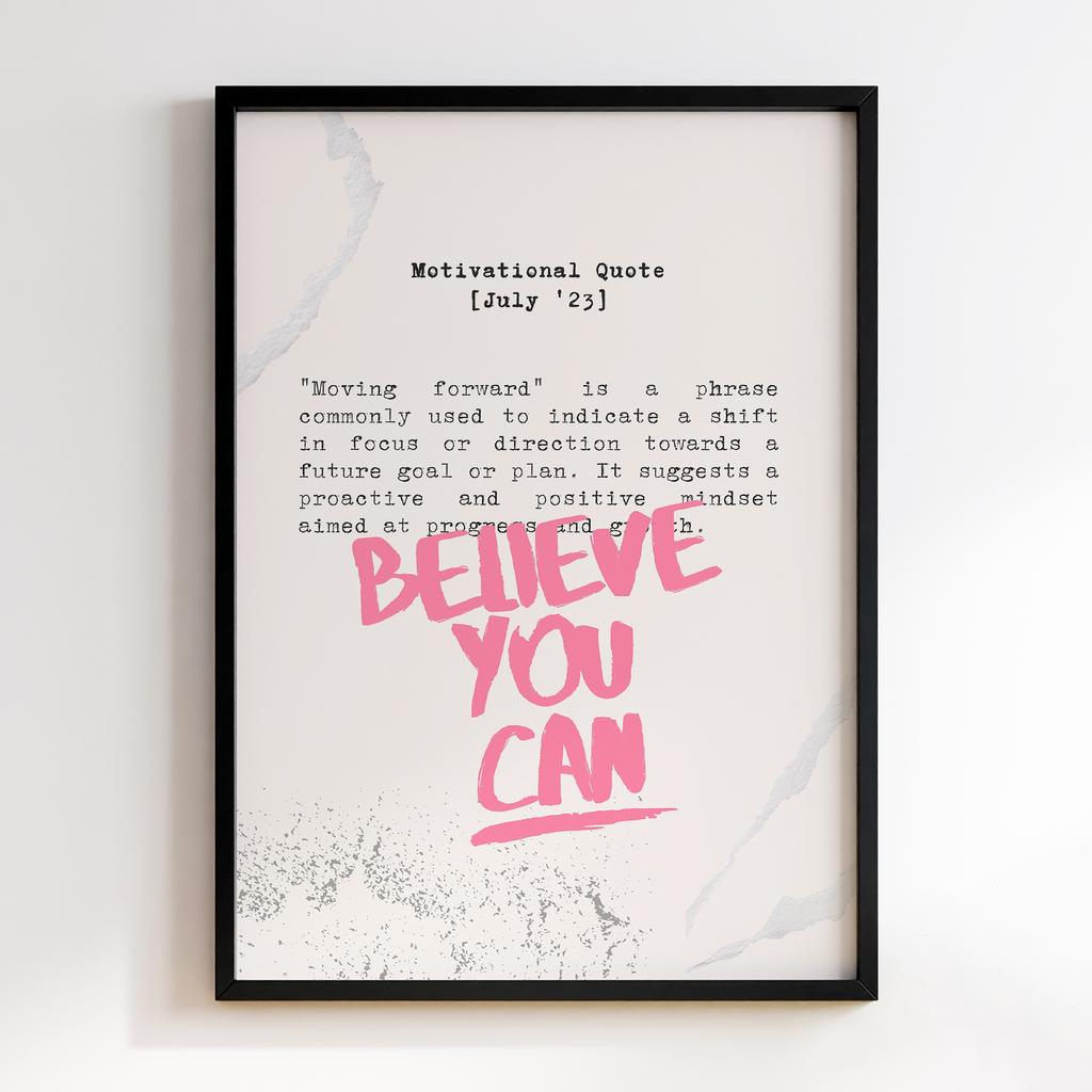 Постер Believe You Can