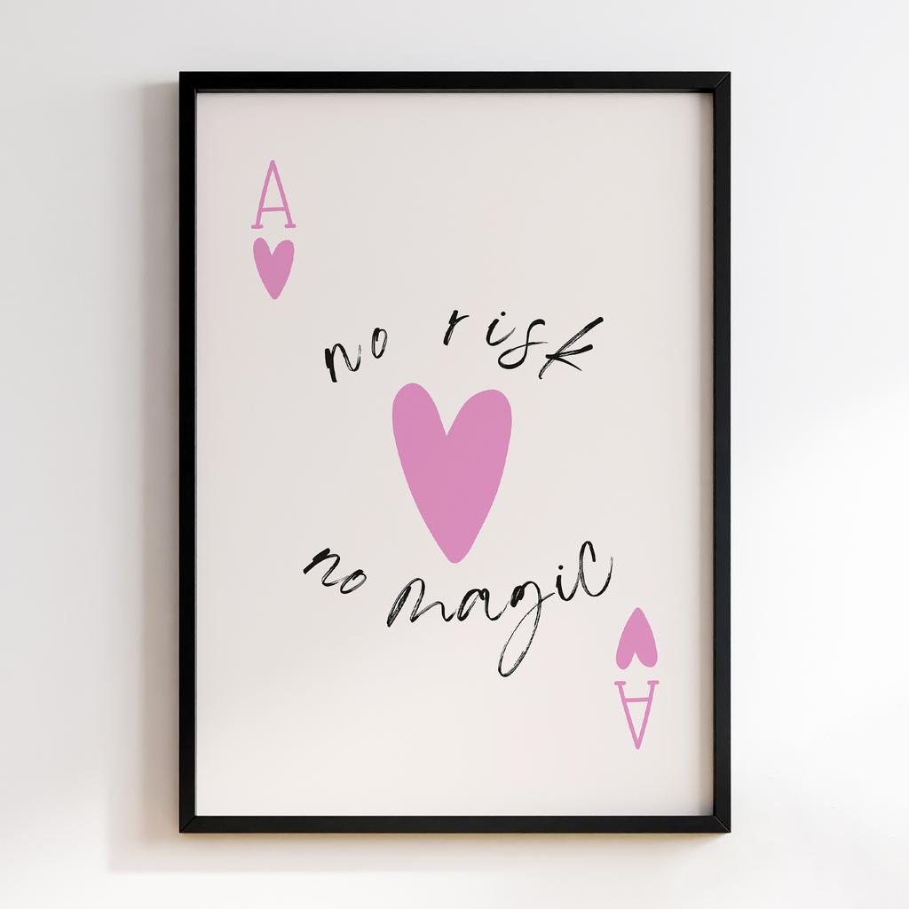 Постер Pink No Risk no Magic