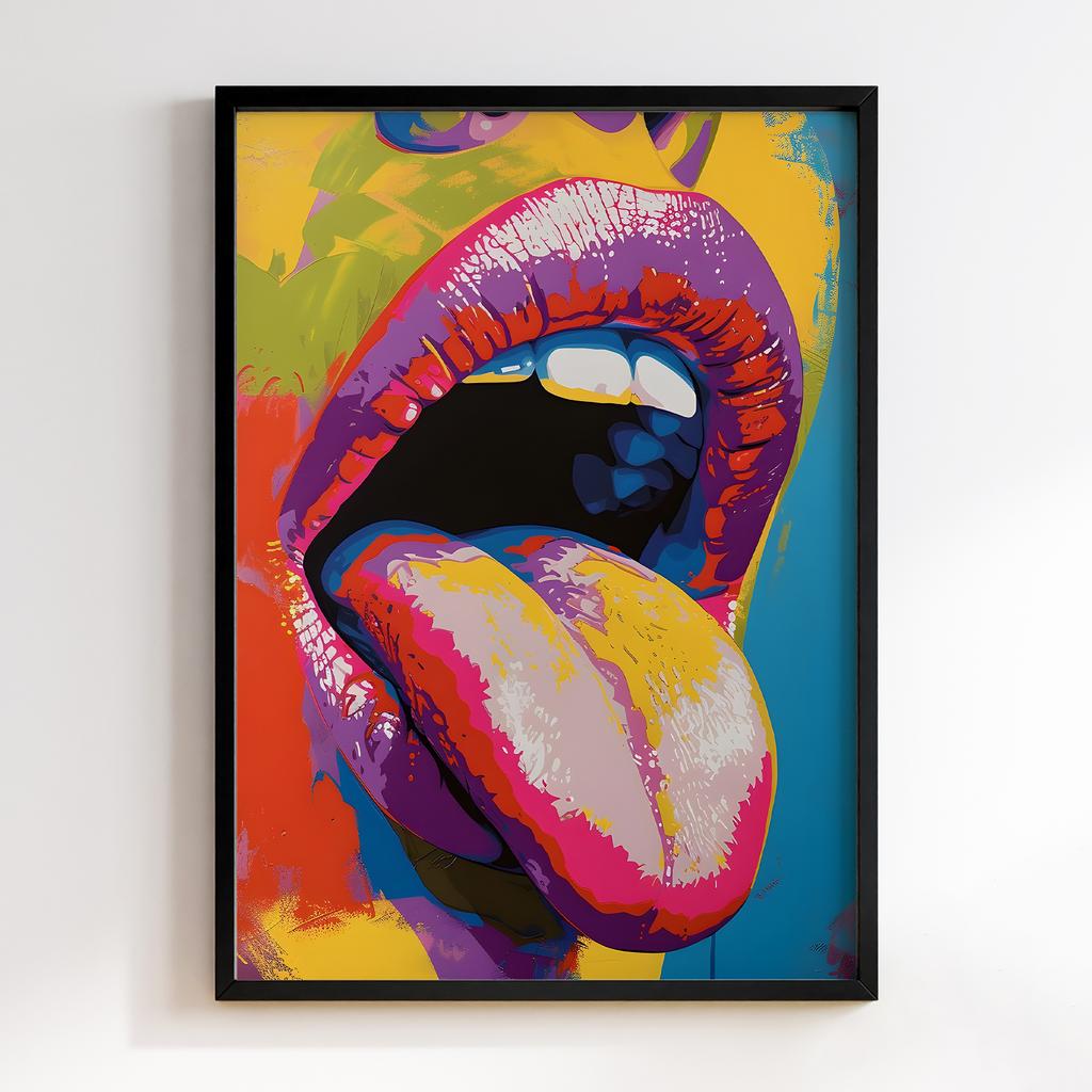 Постер Pop-Art Lips n Tongue