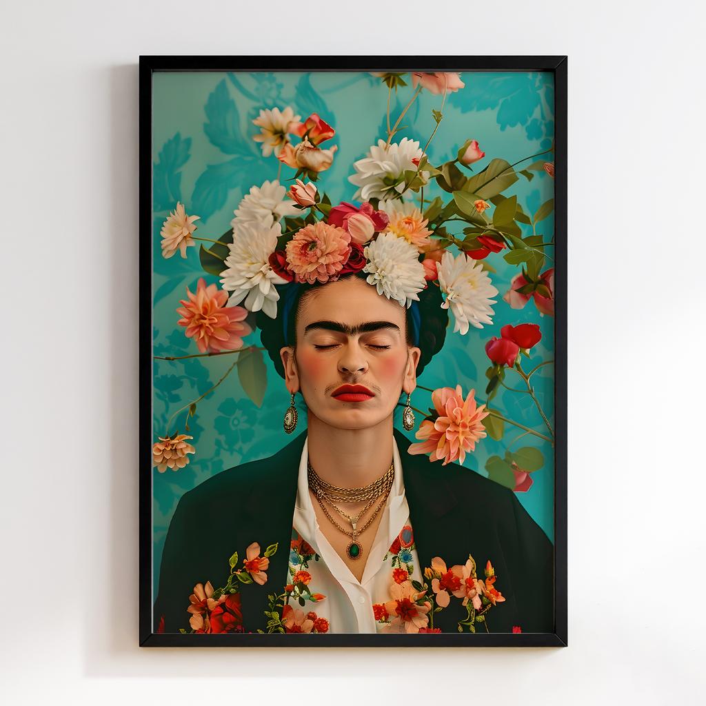 Постер Frida Kahlo Flowers Art