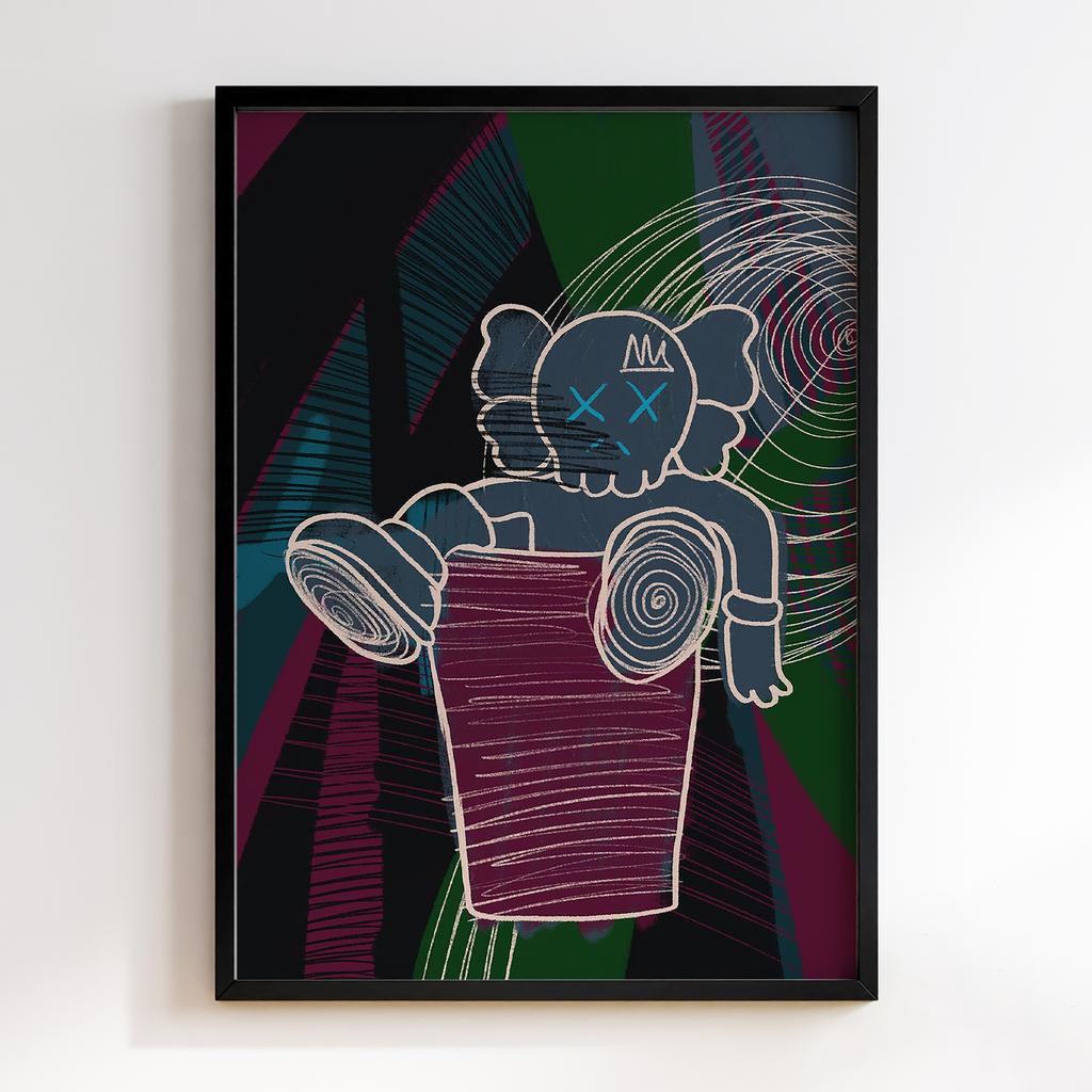 Постер Graffiti Pop-Art KAWS GPA076
