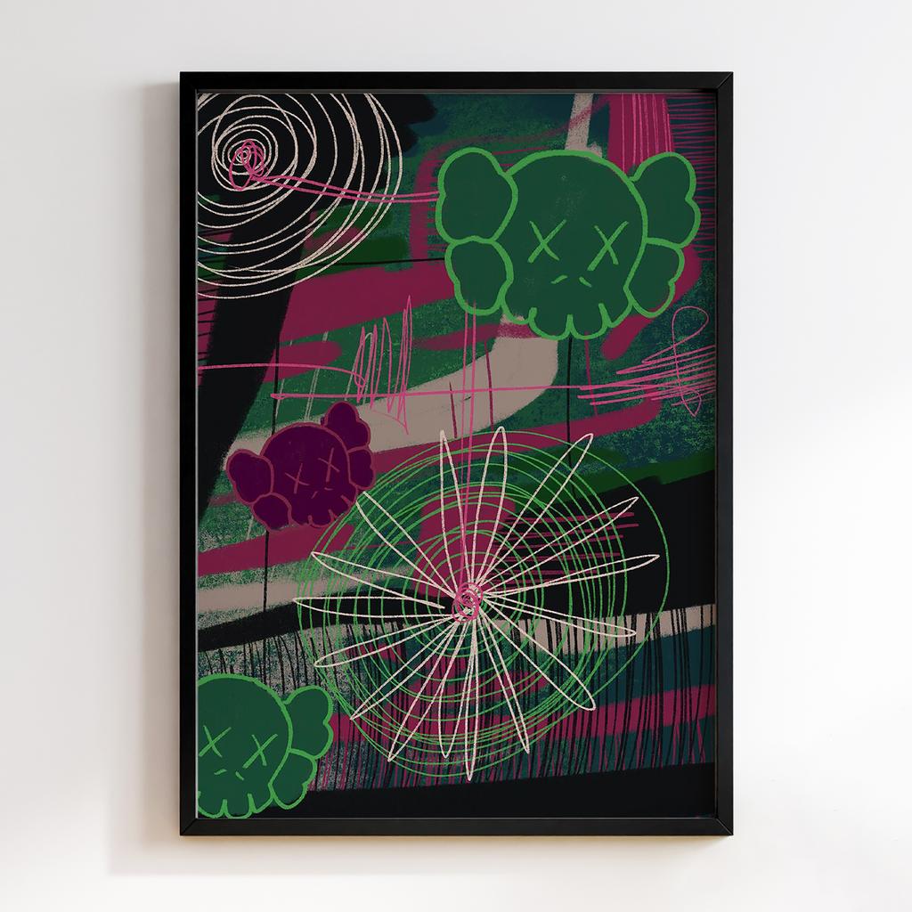 Постер Graffiti Pop-Art KAWS GPA092