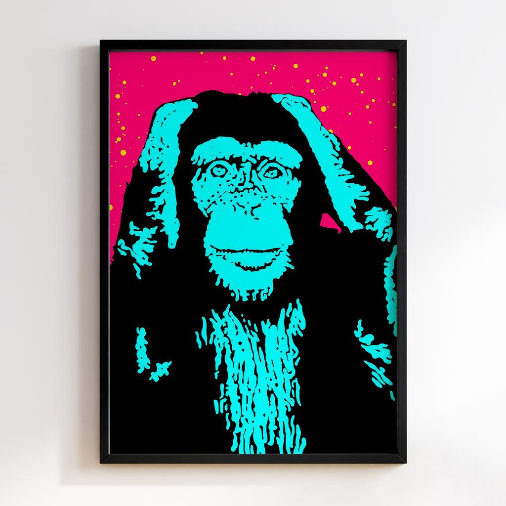 Постер Graffiti Pop-Art Monkey GPA190