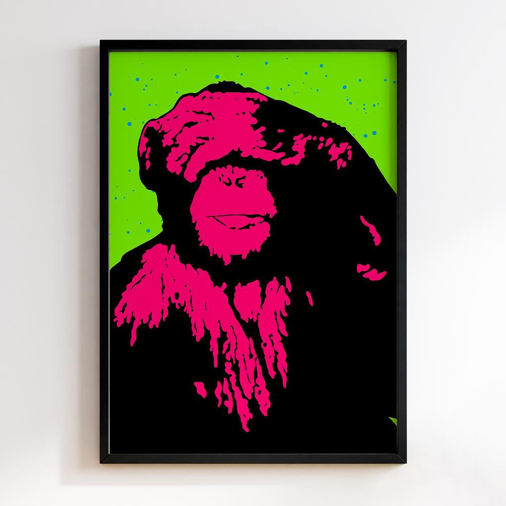 Постер Graffiti Pop-Art Monkey GPA191