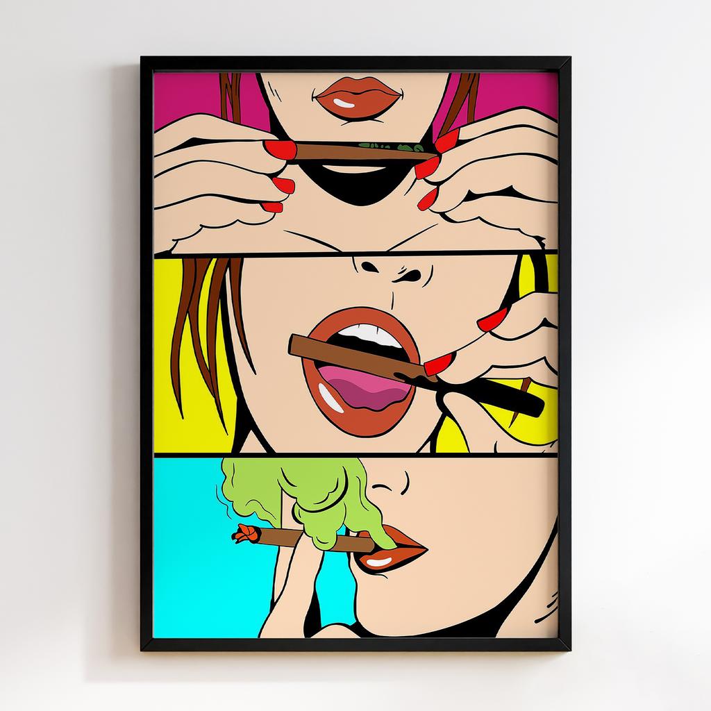 Постер Graffiti Pop-Art Weed Women GPA195