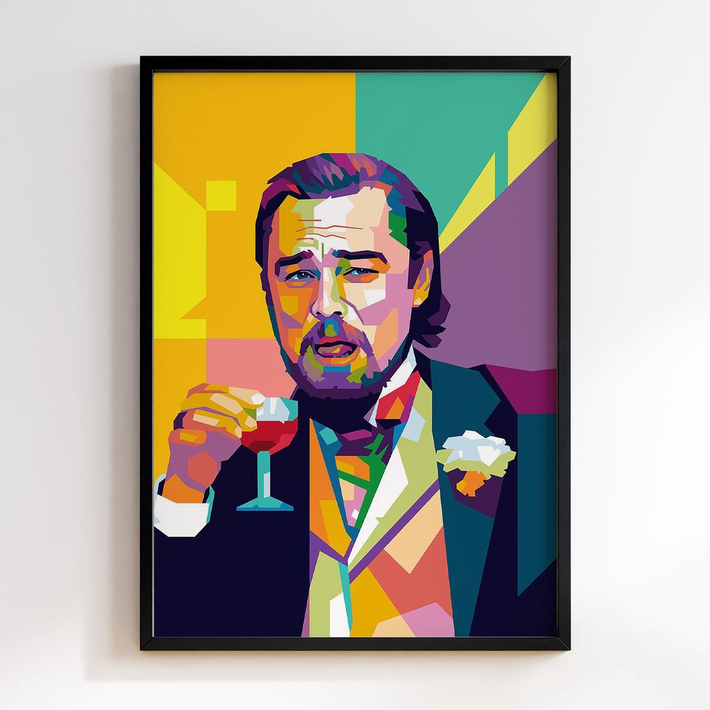 Постер Graffiti Pop-Art Leo Dicaprio Meme GPA203