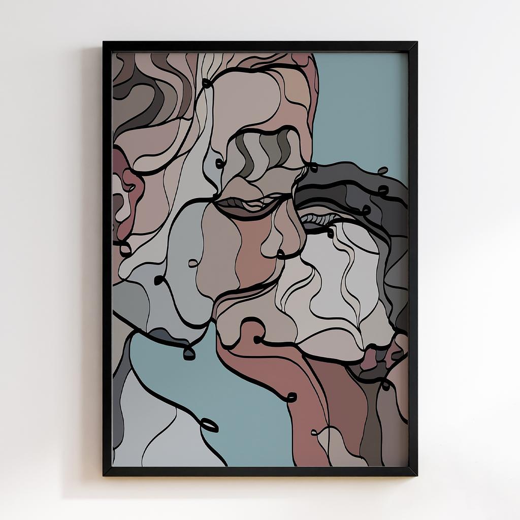 Постер Graffiti Pop-Art Kiss GPA205