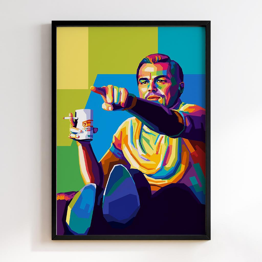 Постер Graffiti Pop-Art Leo Dicaprio Meme GPA209