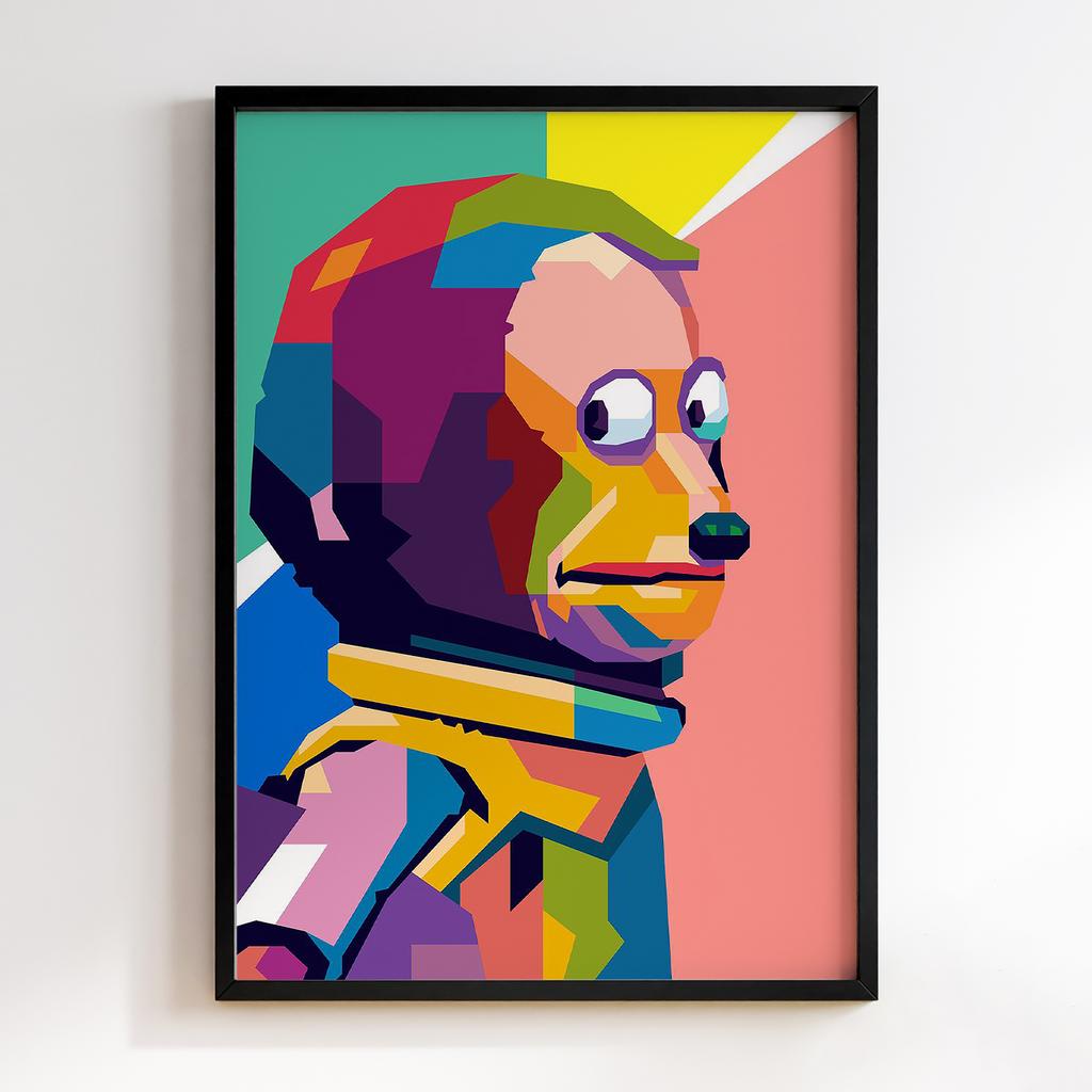 Постер Graffiti Pop-Art Monkey Meme GPA215