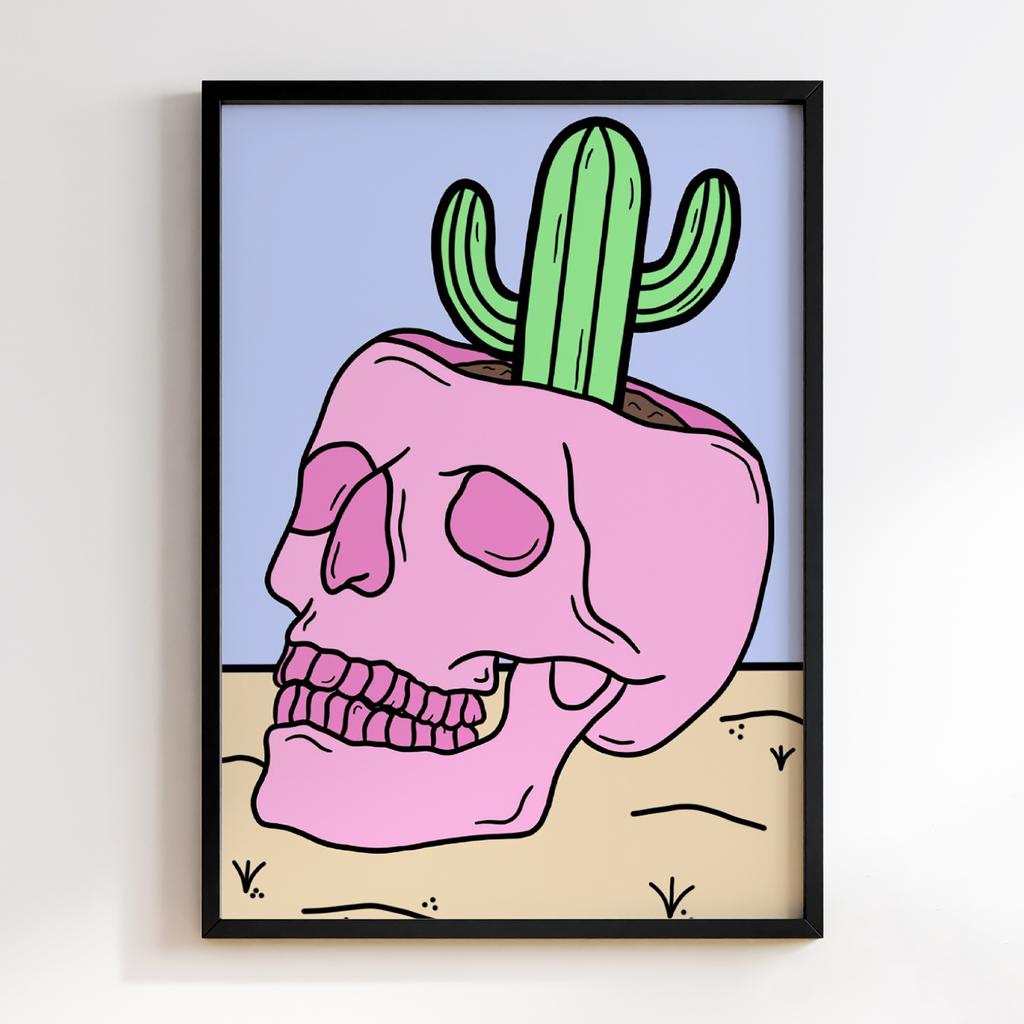 Постер Graffiti Pop-Art Skull Cactus GPA231
