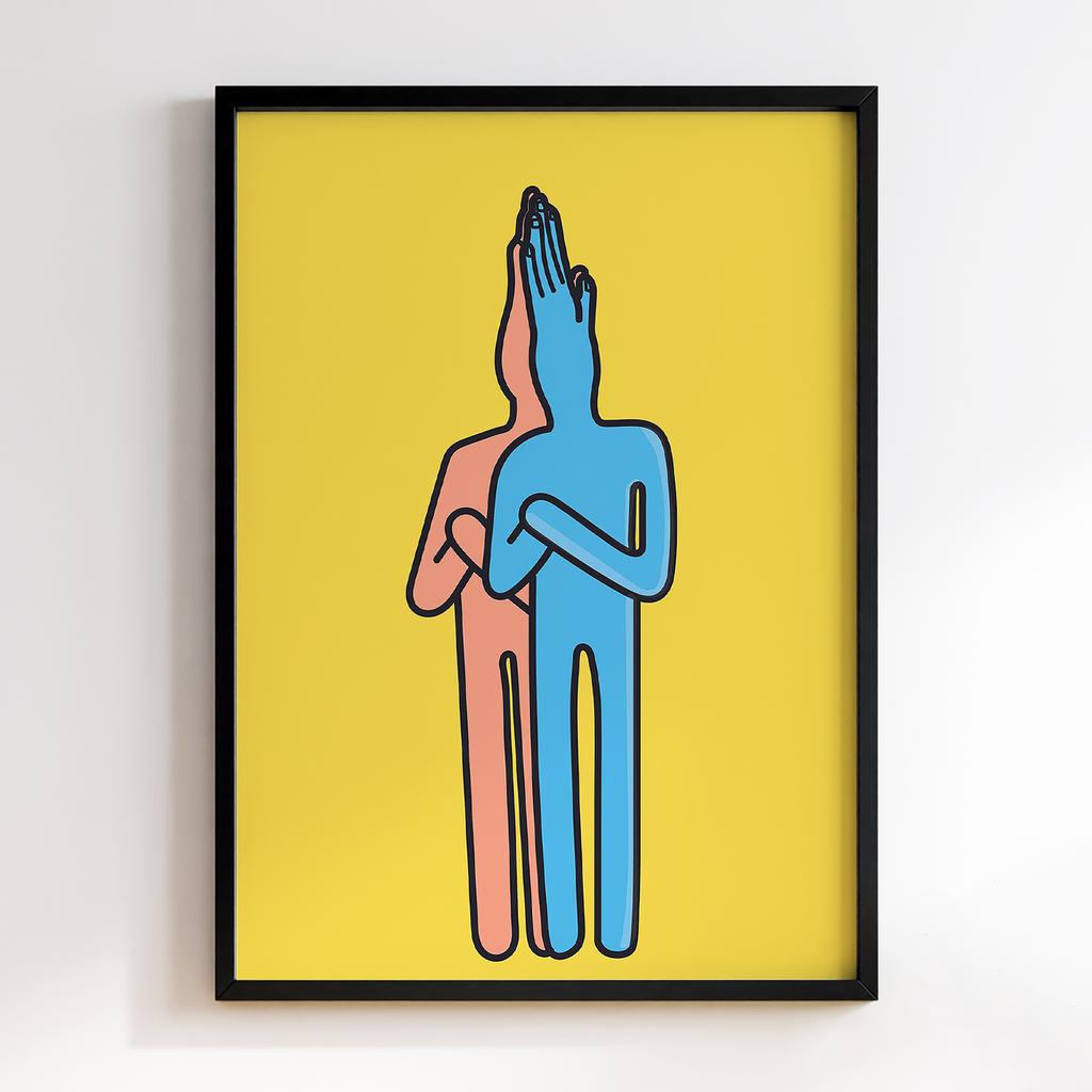 Постер Graffiti Pop-Art Hand Twins GPA232