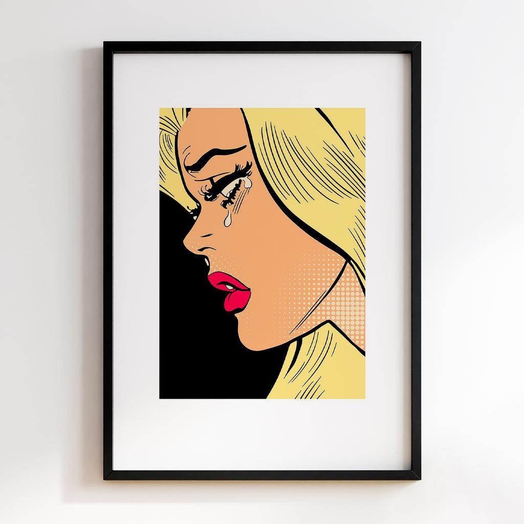 Постер Graffiti Pop-Art Sad Woman GPA245