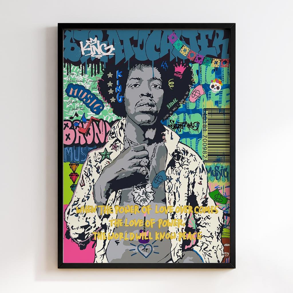 Постер Graffiti Pop-Art Jimi Hendrix GPA275