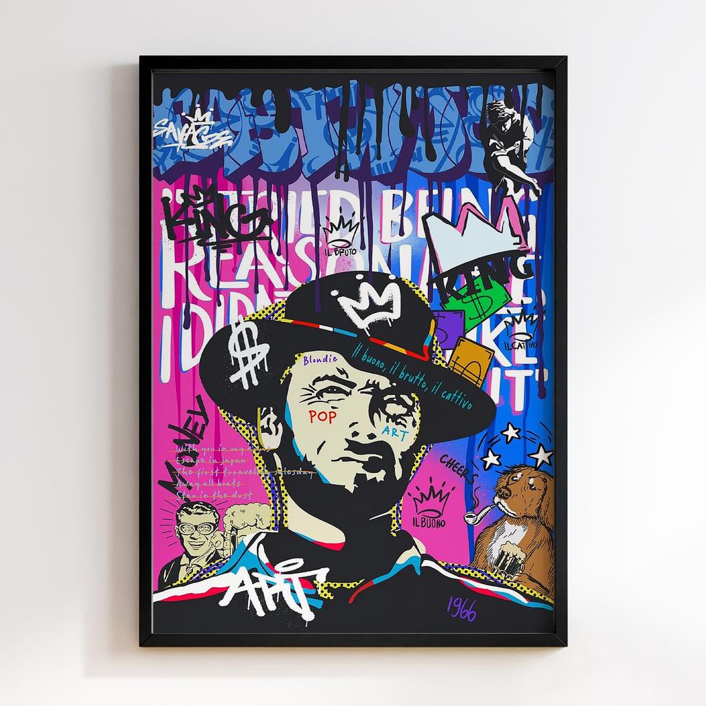 Постер Graffiti Pop-Art Clint Eastwood GPA280