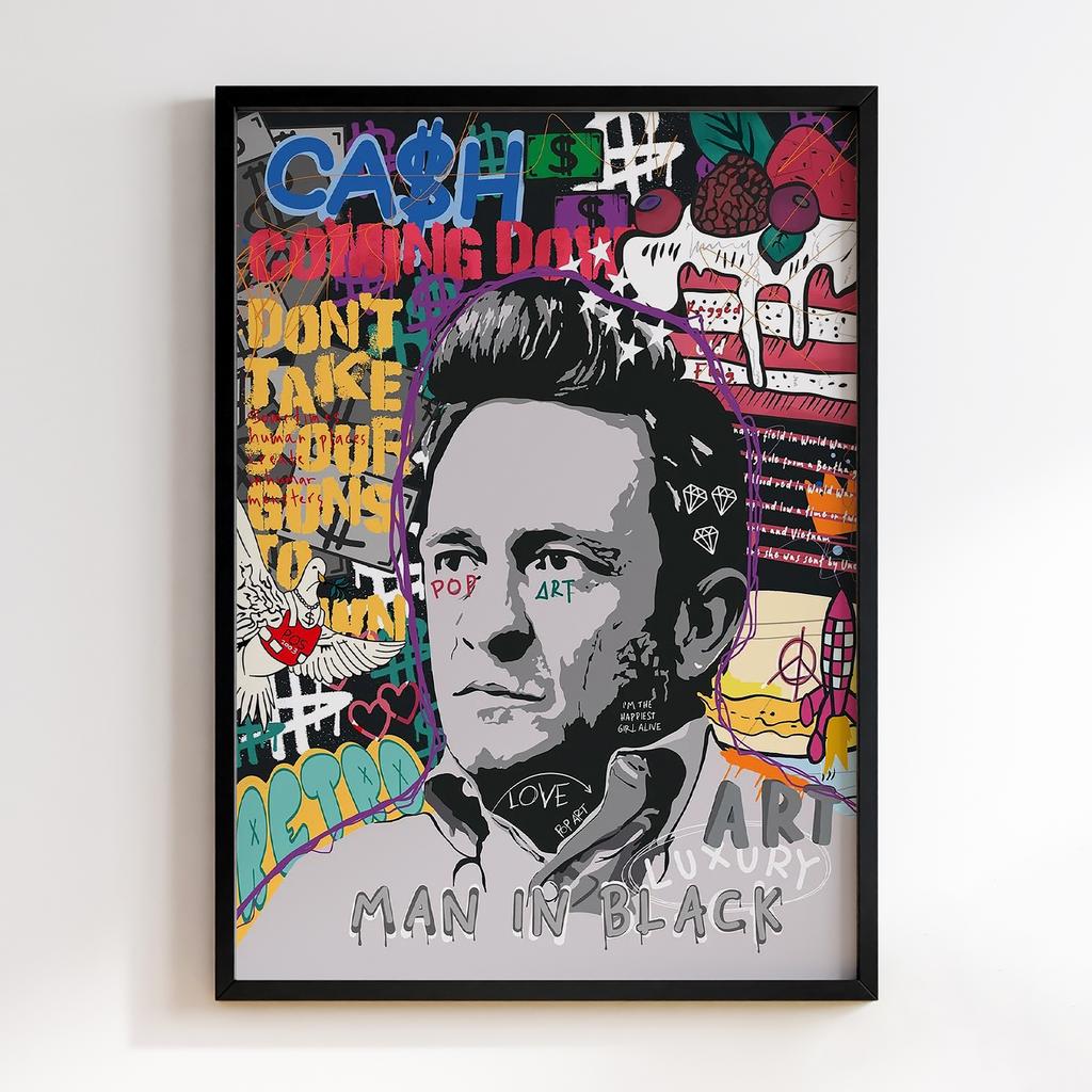 Постер Graffiti Pop-Art Johnny Cash GPA282