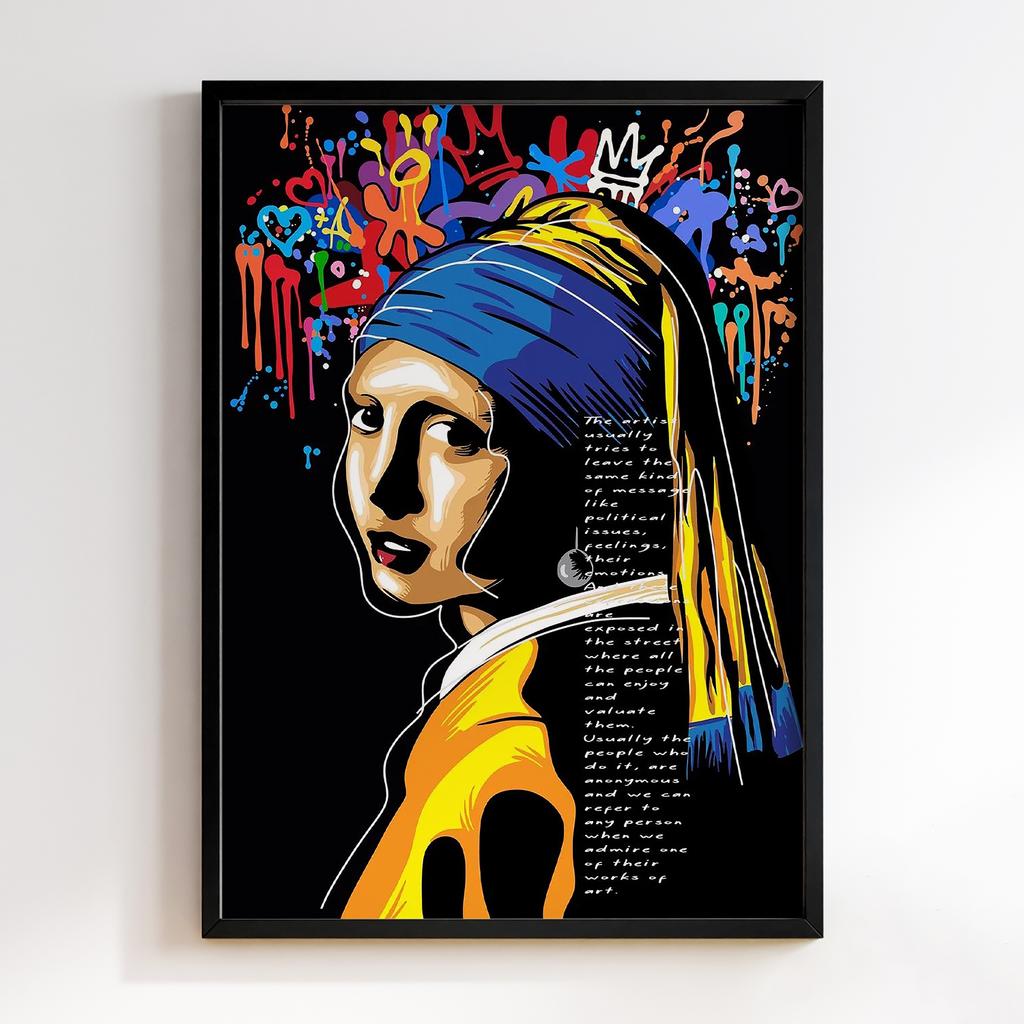 Постер Graffiti Pop-Art Girl with a Pearl Earring GPA283