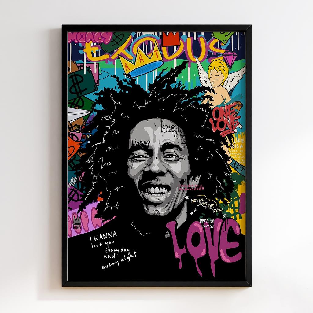 Постер Graffiti Pop-Art Bob Marley GPA284