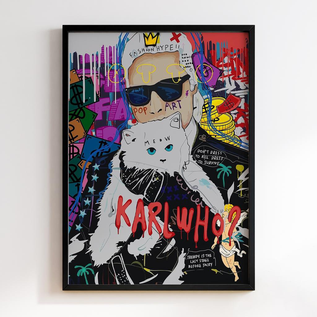 Постер Graffiti Pop-Art Karl Lagerfeld GPA285