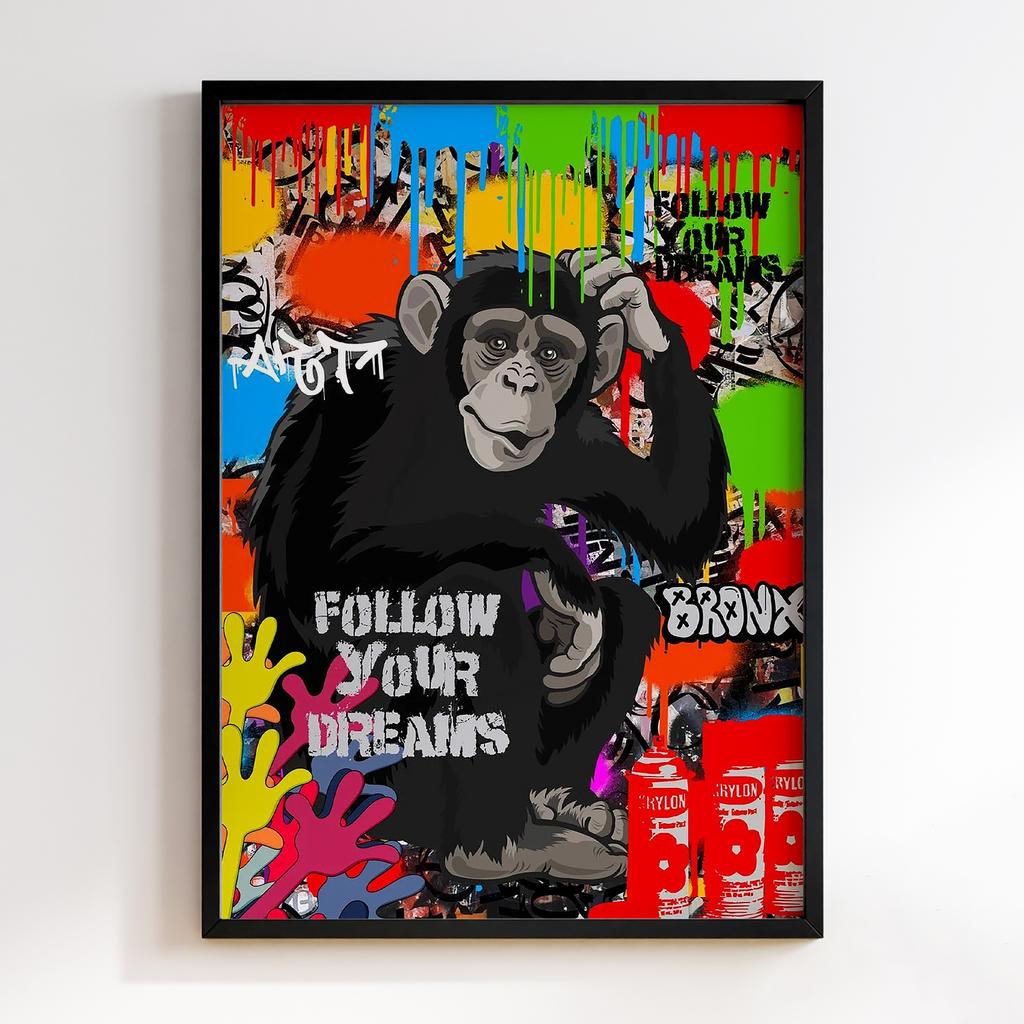 Постер Graffiti Pop-Art Monkey GPA286