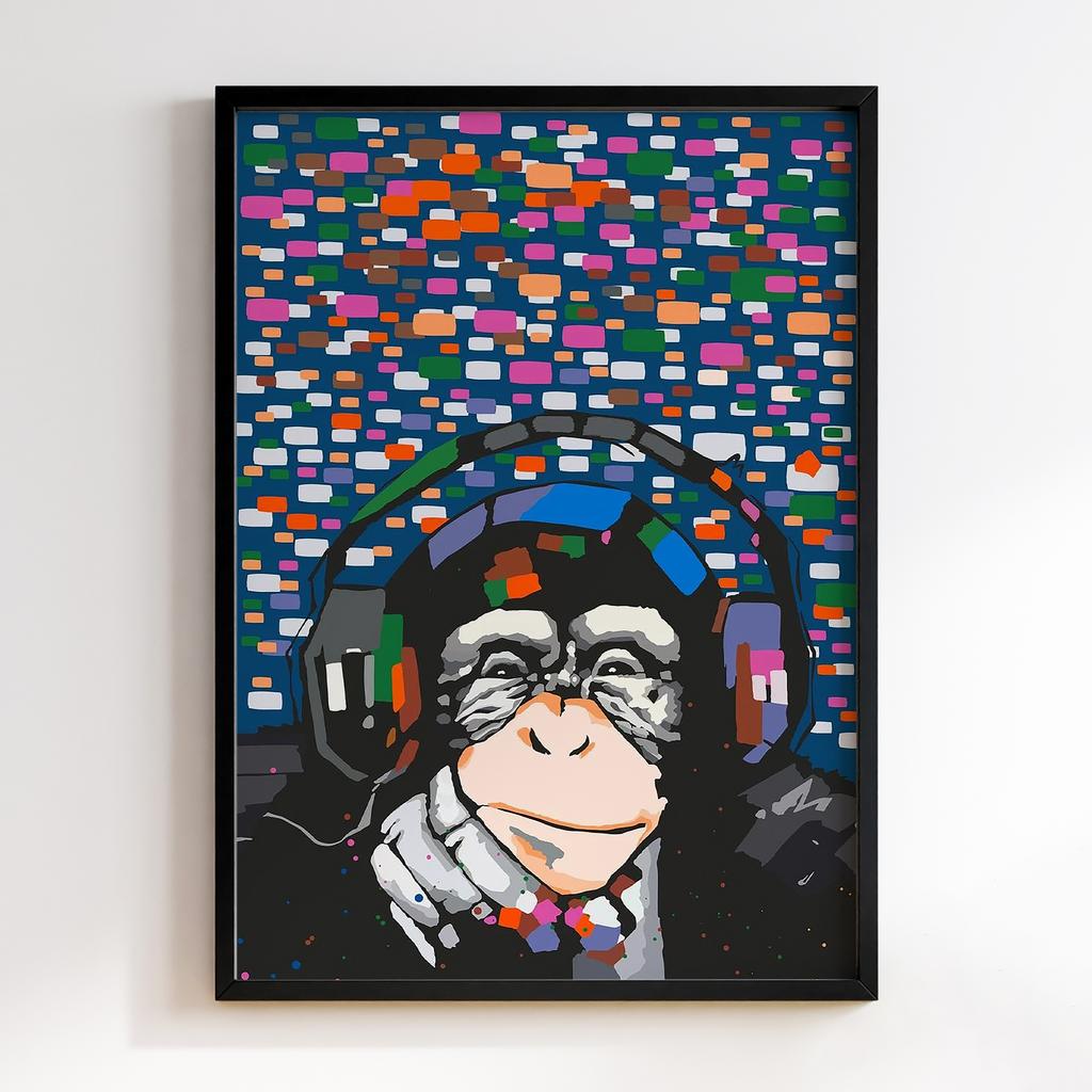 Постер Graffiti Pop-Art Monkey GPA287
