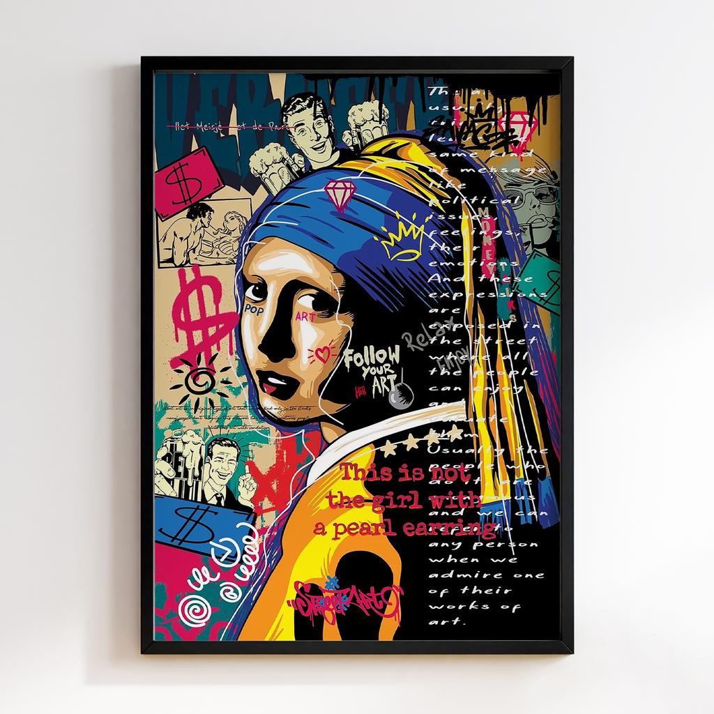 Постер Graffiti Pop-Art Girl with a Pearl Earring GPA288