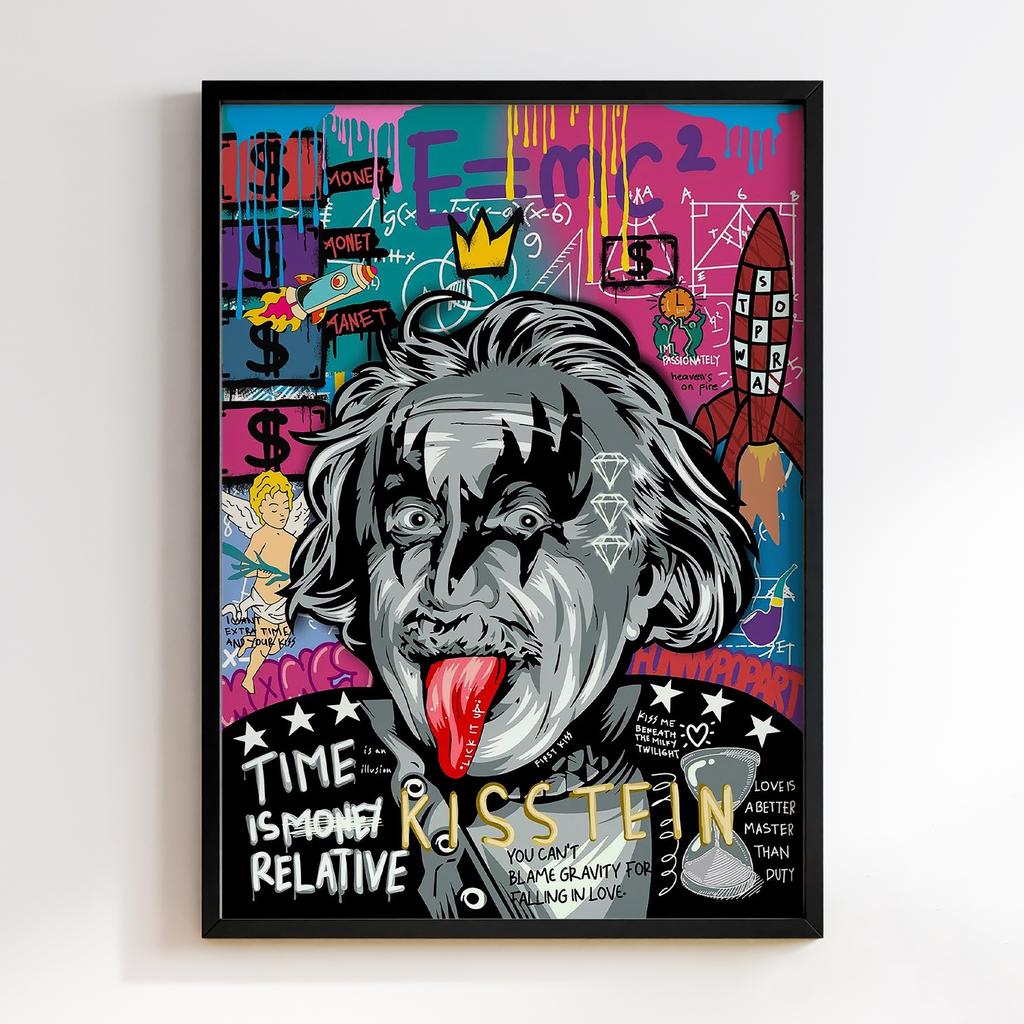 Постер Graffiti Pop-Art Einstein Kiss GPA290