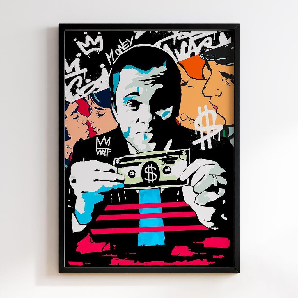 Постер Graffiti Pop-Art The Wolf of Wall Street GPA298