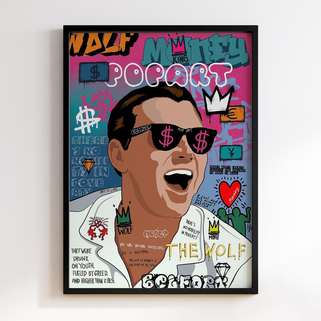 Постер Graffiti Pop-Art The Wolf of Wall Street GPA302