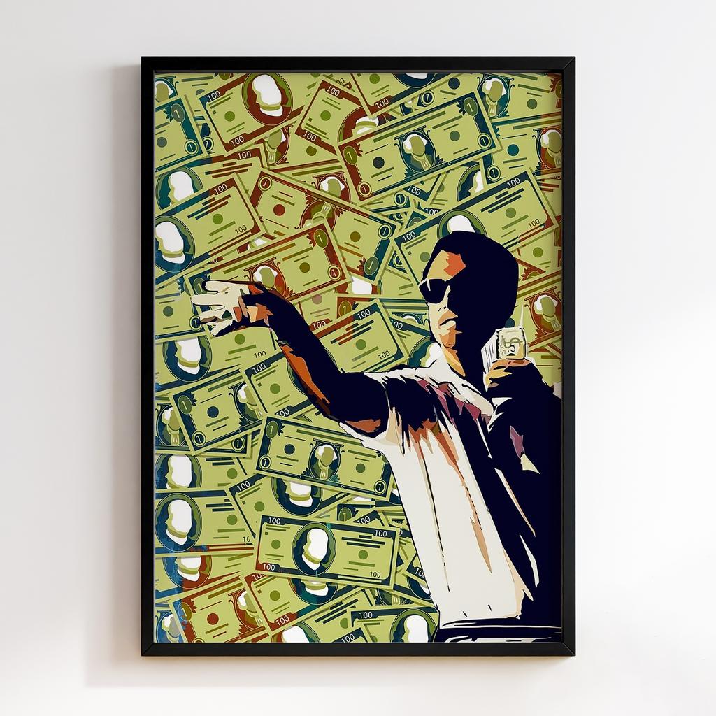 Постер Graffiti Pop-Art The Wolf of Wall Street GPA304