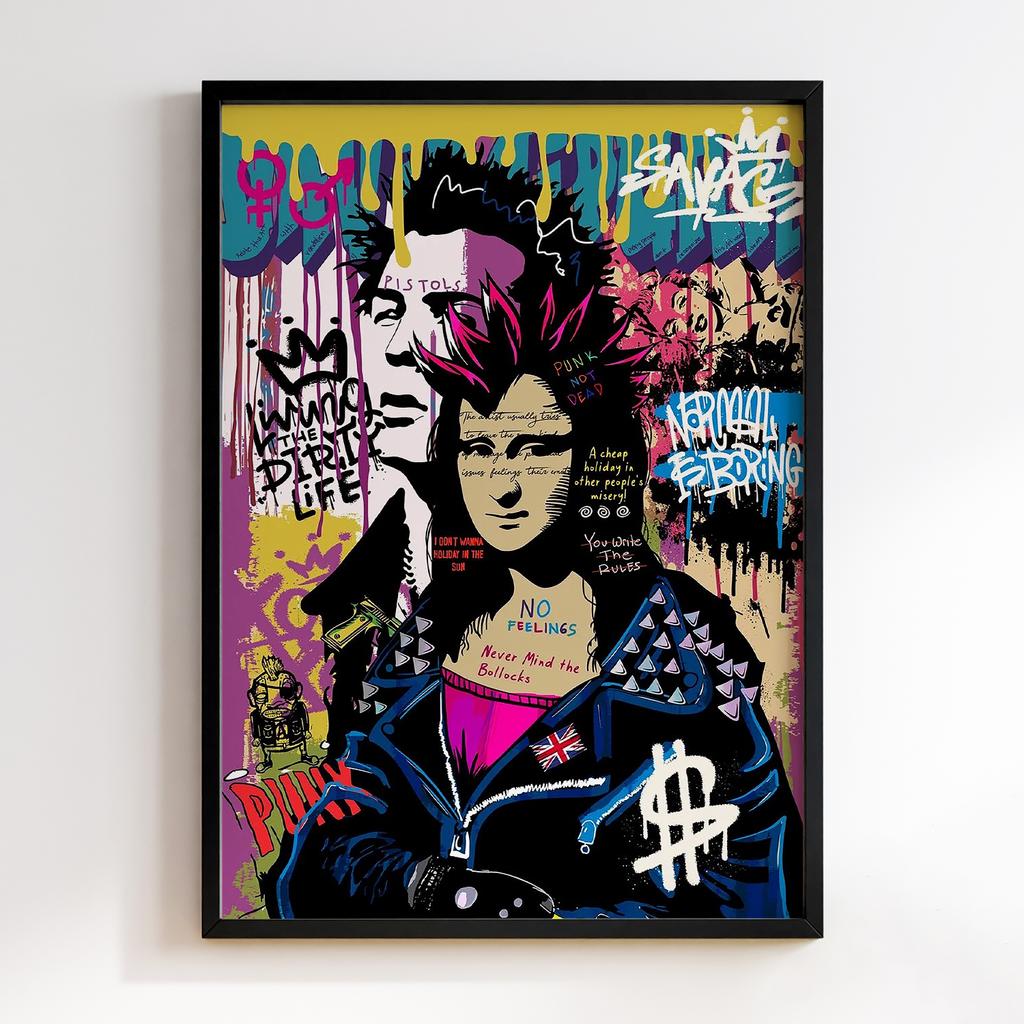 Постер Graffiti Pop-Art Punk Mona Lisa GPA307