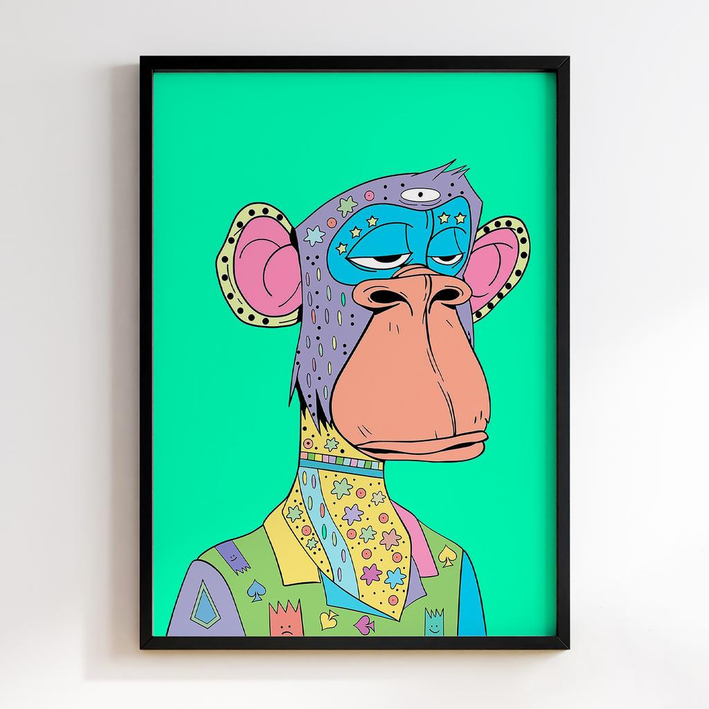Постер Graffiti Pop-Art NFT Monkey GPA323