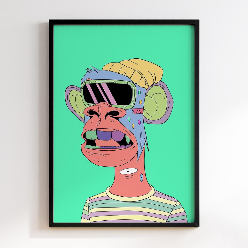 Постер Graffiti Pop-Art NFT Monkey GPA325