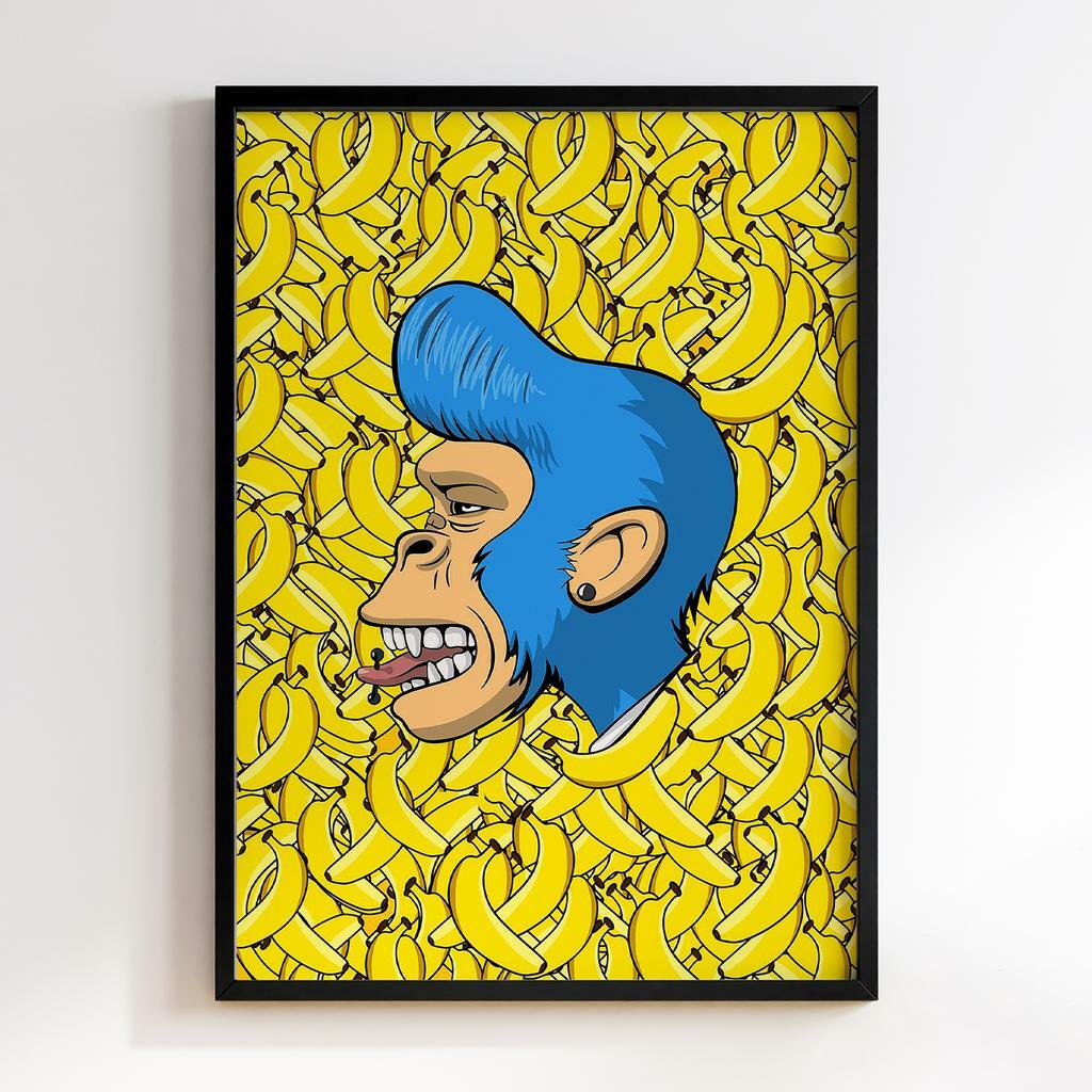 Постер Graffiti Pop-Art NFT Monkey GPA327
