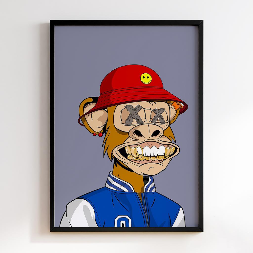Постер Graffiti Pop-Art NFT Monkey GPA329