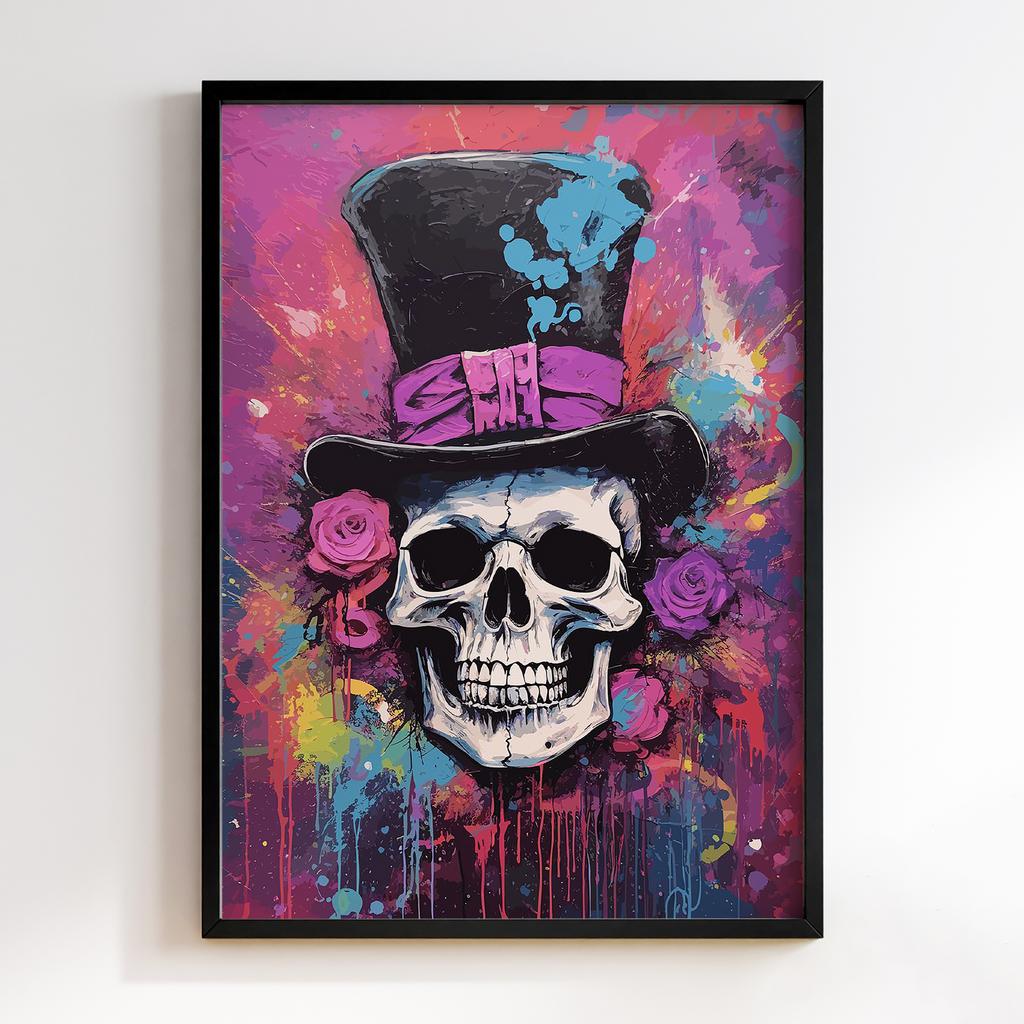 Постер Graffiti Pop-Art Skull GPA332