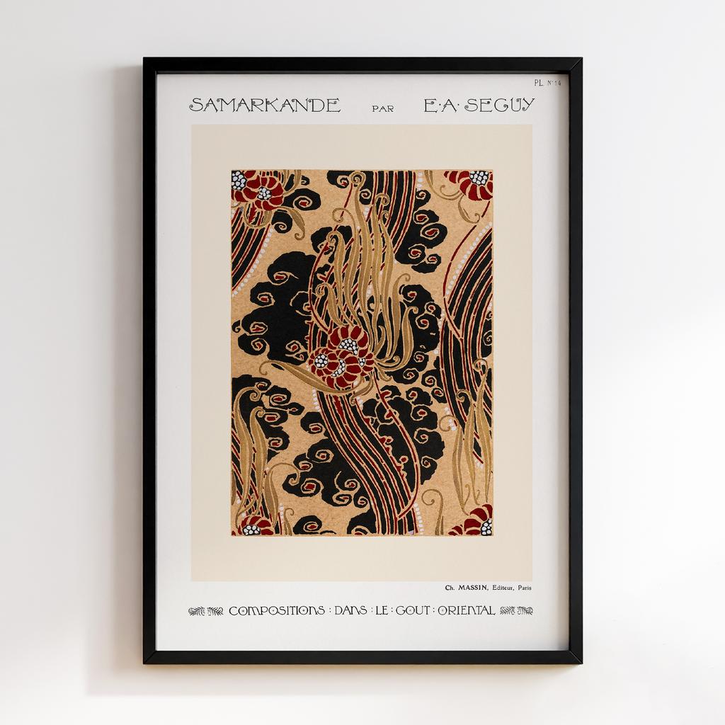 Постер Emile-Alain Séguy Art Nouveau Pattern Samarkande 1914 EAS01