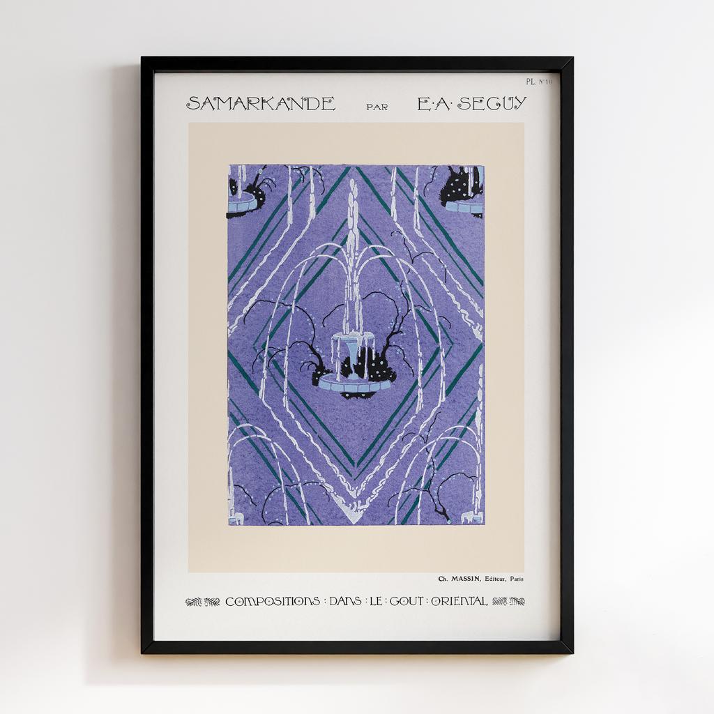 Постер Emile-Alain Séguy Art Nouveau Pattern Samarkande 1914 EAS03