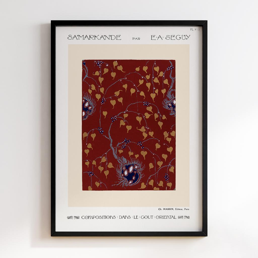 Постер Emile-Alain Séguy Art Nouveau Pattern Samarkande 1914 EAS04
