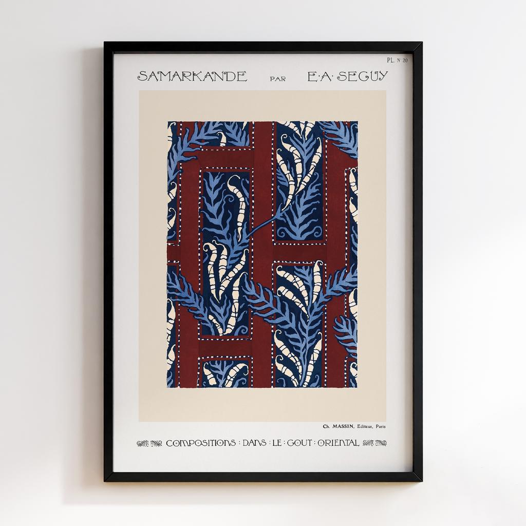 Постер Emile-Alain Séguy Art Nouveau Pattern Samarkande 1914 EAS05