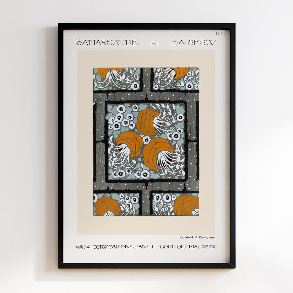 Постер Emile-Alain Séguy Art Nouveau Pattern Samarkande 1914 EAS07