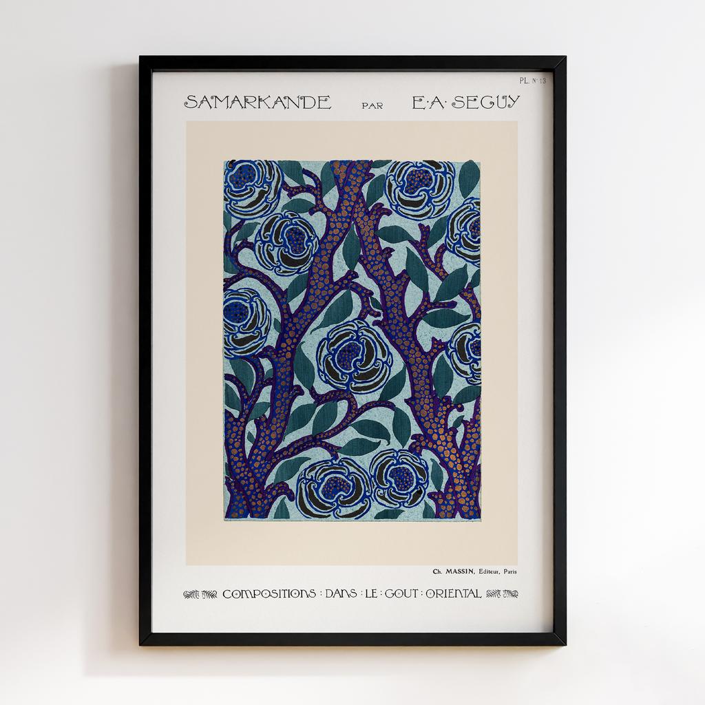 Постер Emile-Alain Séguy Art Nouveau Pattern Samarkande 1914 EAS11