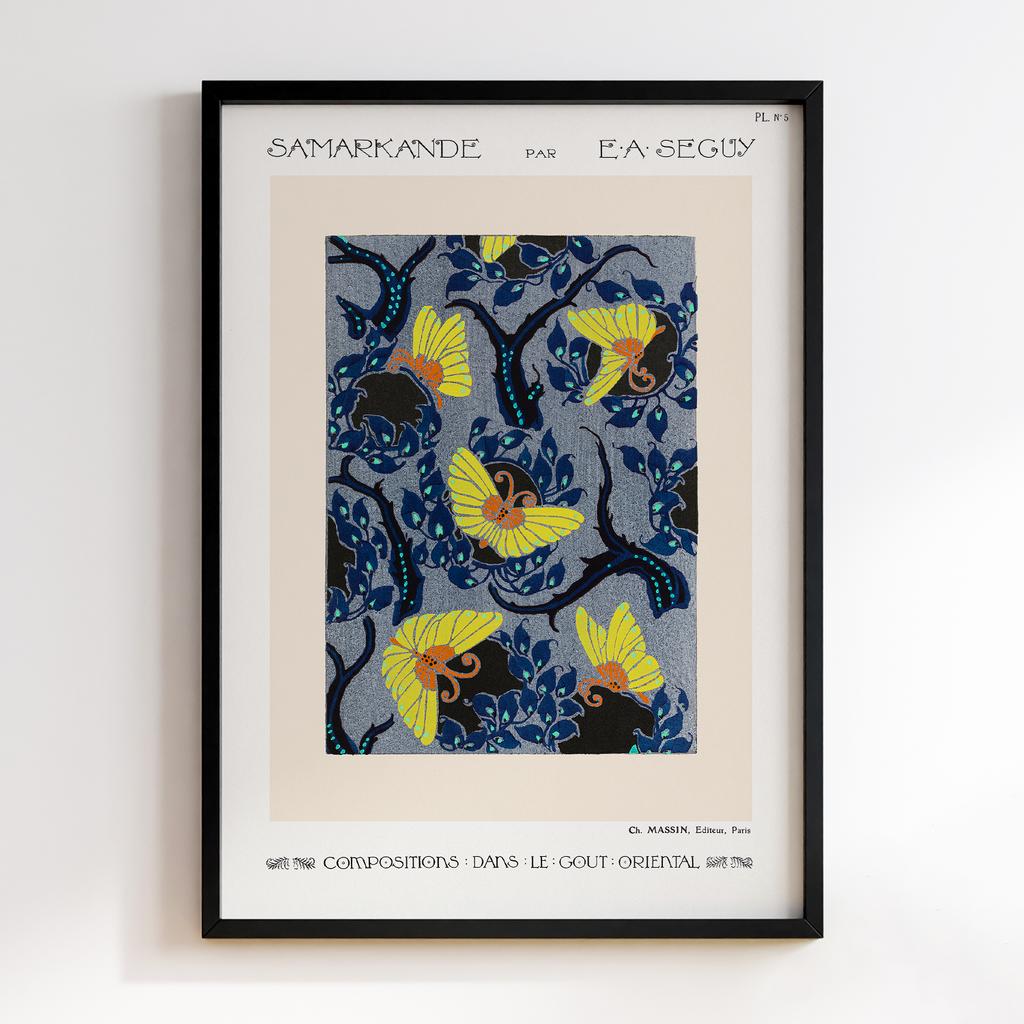 Постер Emile-Alain Séguy Art Nouveau Pattern Samarkande 1914 EAS12