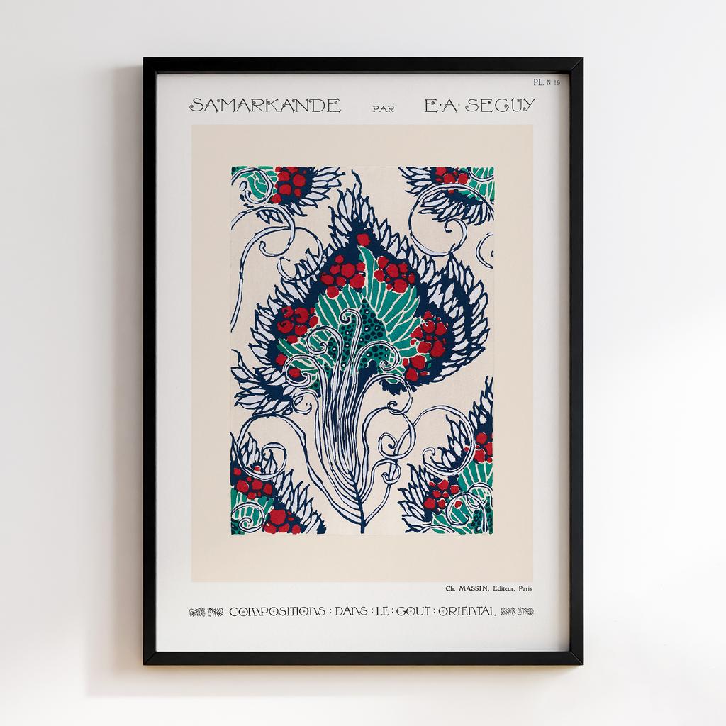 Постер Emile-Alain Séguy Art Nouveau Pattern Samarkande 1914 EAS14