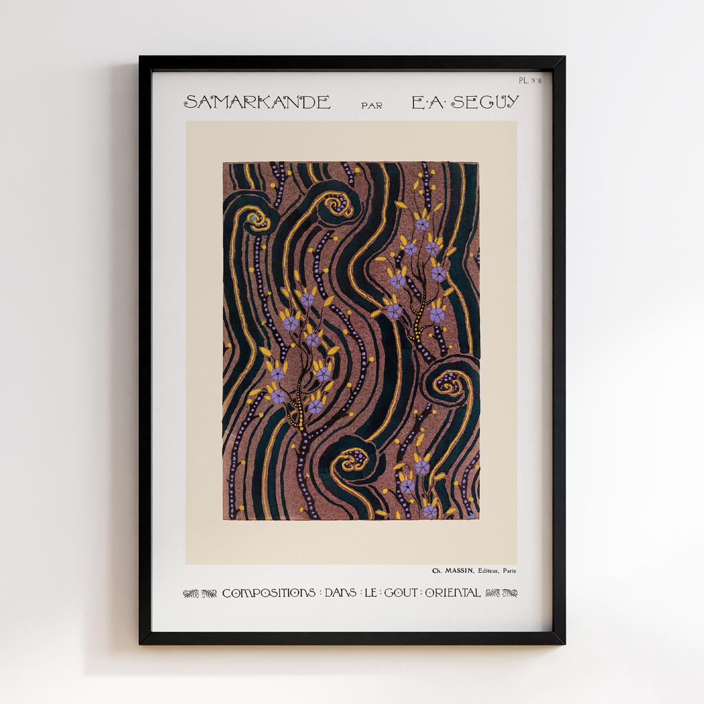 Постер Emile-Alain Séguy Art Nouveau Pattern Samarkande 1914 EAS15