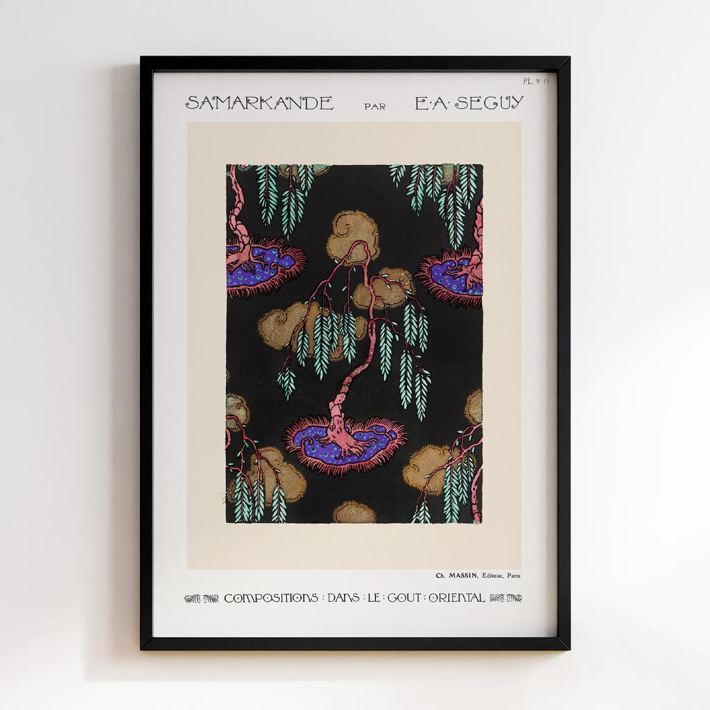 Постер Emile-Alain Séguy Art Nouveau Pattern Samarkande 1914 EAS17