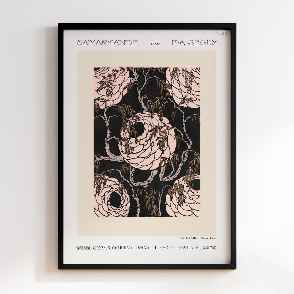 Постер Emile-Alain Séguy Art Nouveau Pattern Samarkande 1914 EAS18