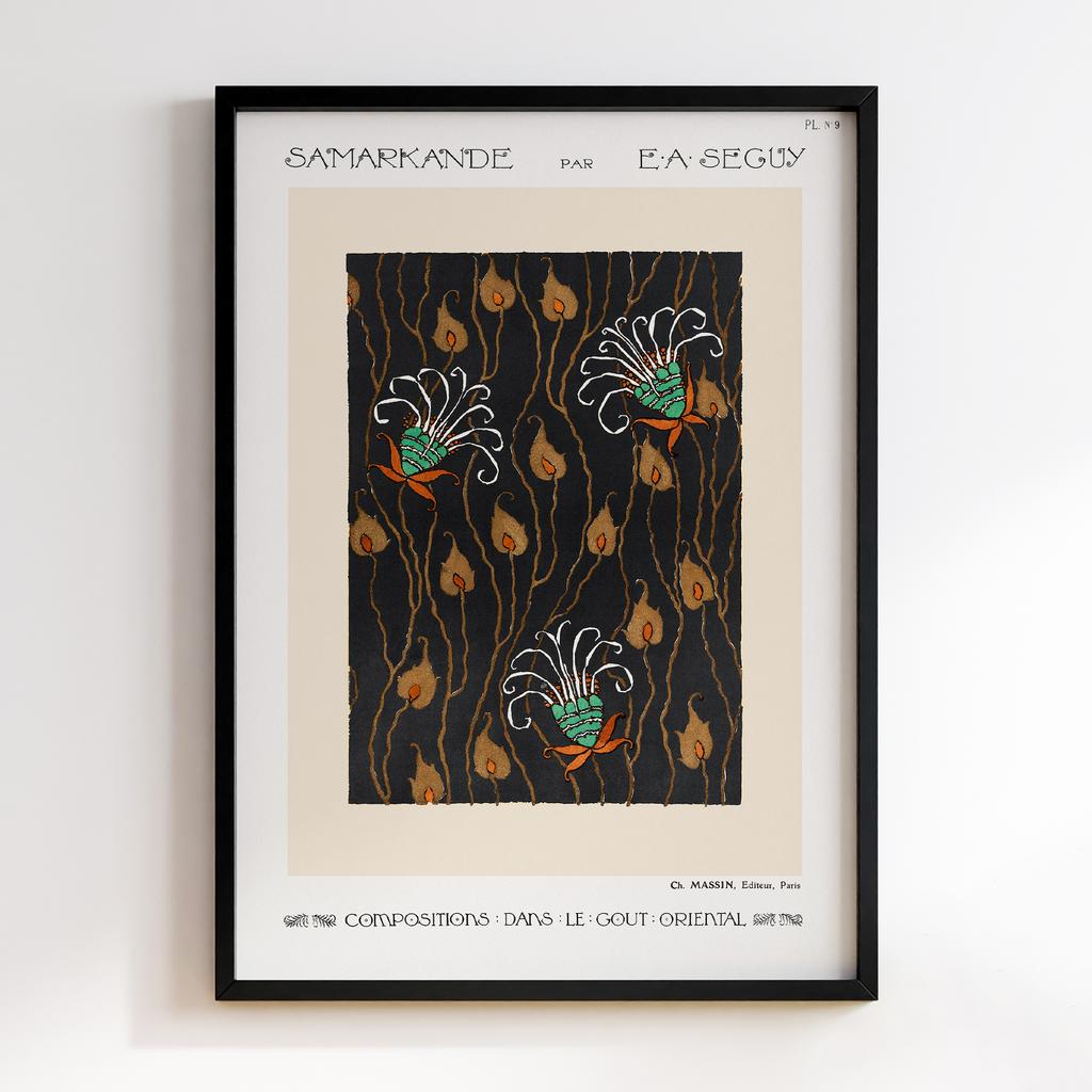 Постер Emile-Alain Séguy Art Nouveau Pattern Samarkande 1914 EAS19