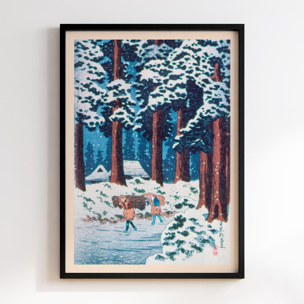 Постер Хіроакі Шьотей Такахасі Cedar Tree-Lined Road at Nikkō (1938) #1