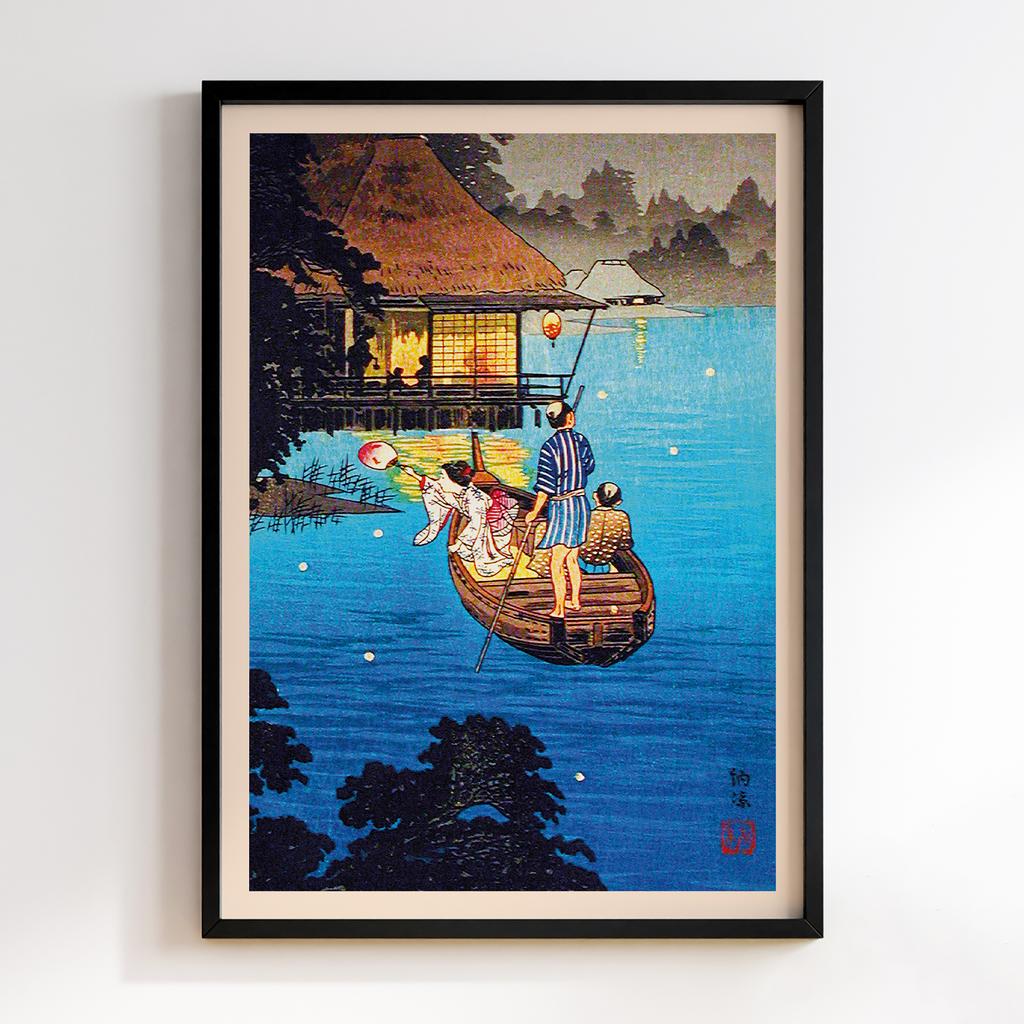 Постер Хіроакі Шьотей Такахасі Enjoying Evening Cool 1926–1927 #1