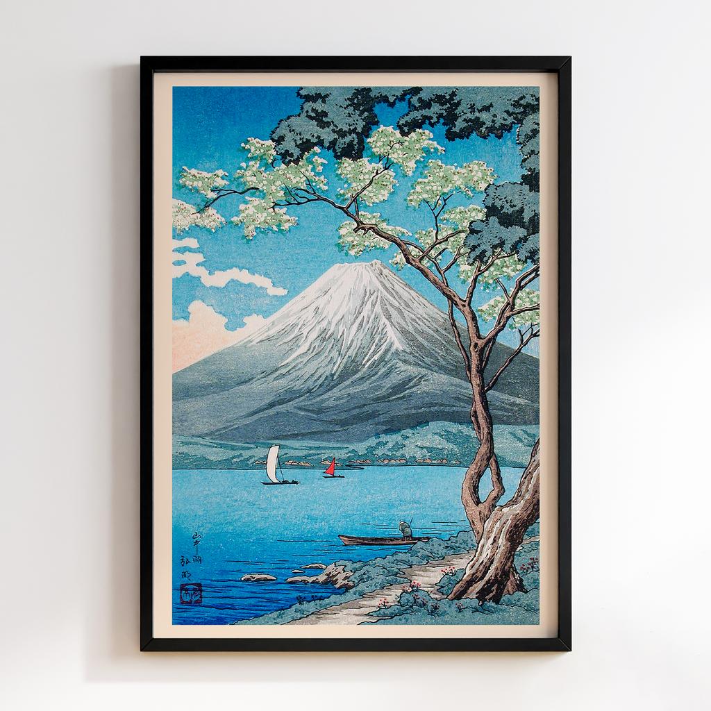 Постер Хіроакі Шьотей Такахасі Mount Fuji from Lake Yamanaka 1871–1945